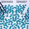 MEIBITE 6796PCS Blue Zircon Hotfix Rhinestones Crystal Stones Glass for Fabric Clothes Shirts Sparkly Flat Back Round with Tweezers and Picking Pen (SS6~SS30 Set)